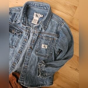 Vintage Calvin Klein Jean Button Down with Boutique Pants
